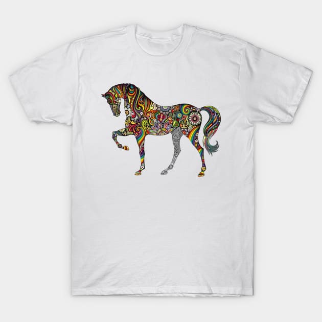 Beautiful Horse Totem Tattoo Art T-Shirt by Macy XenomorphQueen